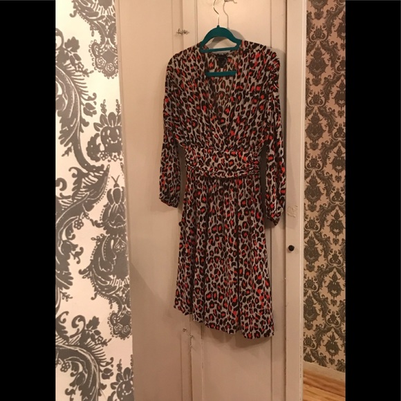 Moda International Orange Leopard Print Dress - Picture 11 of 14